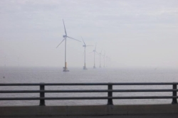 長江の風力発電用風車